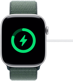 Un Apple Watch Series 10 cargado casi por completo